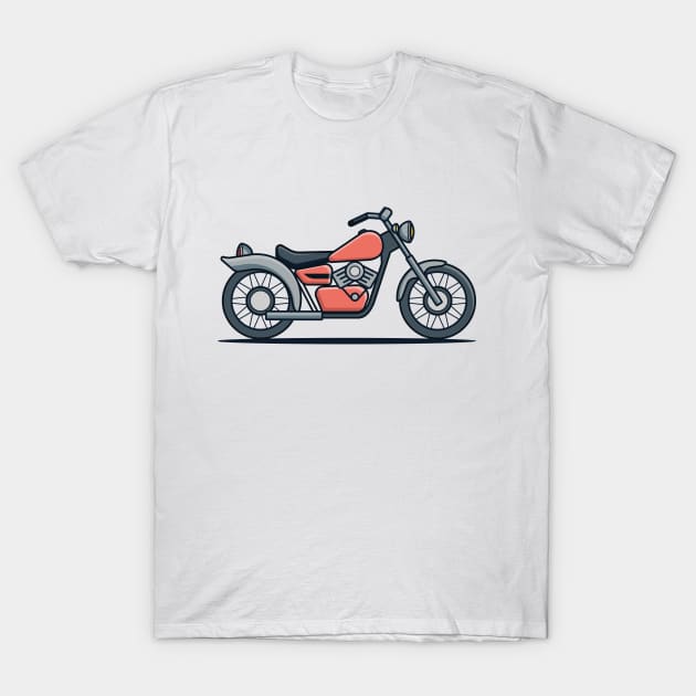 Vintage Motorcycle T-Shirt by lanaxxart